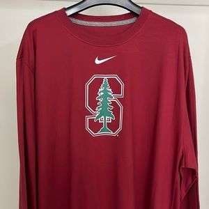 Men’s Nike Stanford University Cardinal long sleeve shirt size XL - with Tags